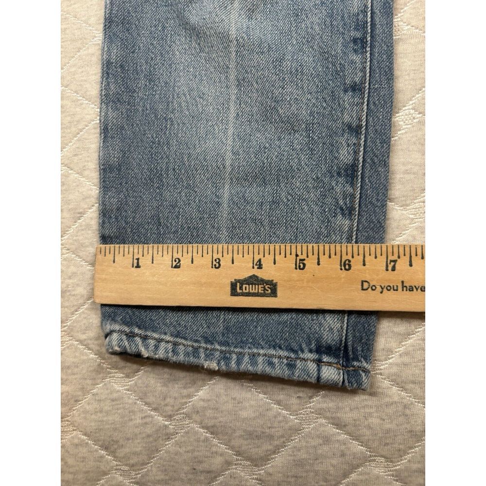 Frame Jeans Womens 27‎ Blue Le Original Distressed Light Wash 90s Y2K Straight - Picture 12 of 12